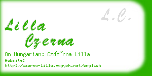 lilla czerna business card